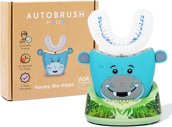autobrush Kids U-Shaped Electric Toothbrush, ADA Accepted, Ages 3-5