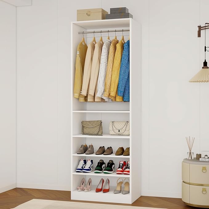 Closet Organizer System with Drawers, Shelves, Hanging Rods(VO-009)