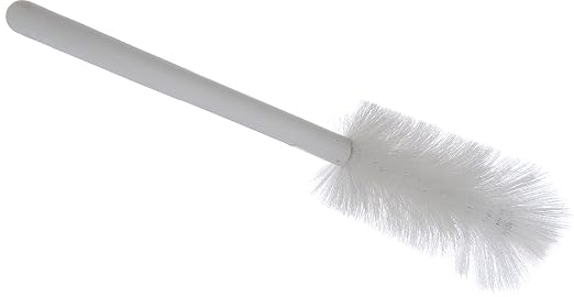 SPARTA 4046702 Plastic Bottle Brush, Decanter Brush, Kitchen Brush With Soft Polyester Bristles For Cleaning, 16 Inches, White