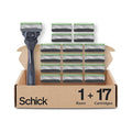 Schick Hydro Sensitive 5-Blade Razors for Men, 1 Handle & 17 Refills