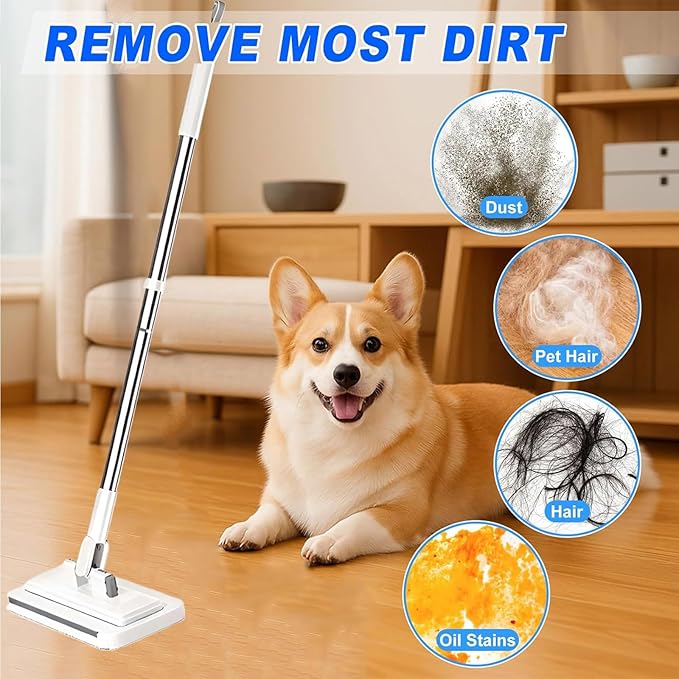 Snap Grip Mini Mop - No Wash Lazy Sweeper Mops, Zero Touch Disposable Dust Mop (Mini Mop)