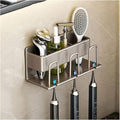 Toothbrush Rack Wall Mounted Toothpaste Rack for Razor Rack Storage Rack Hanging Toothbrush Storage Rack Bathroom Accessories Rack Bathroom Toothbrush Holder(Medium)