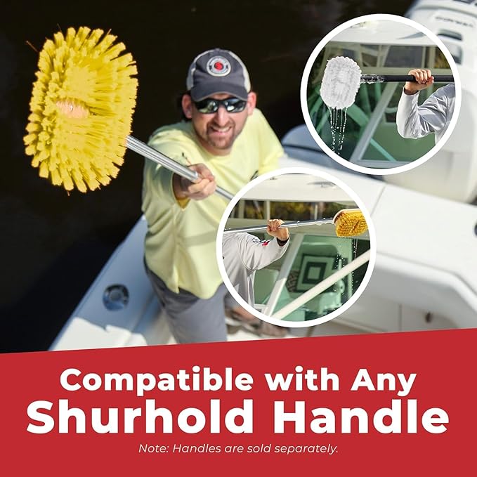 Shurhold 6" Polystyrene Medium Bristle Deck Brush