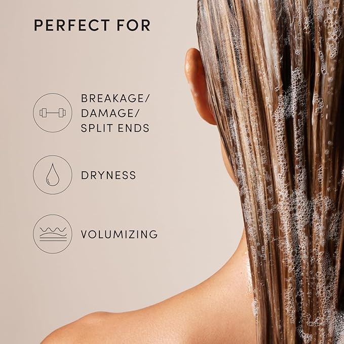 OUAI Fine Hair Shampoo - Travel Size Biotin Thickening Shampoo for Flat, Thin Hair - Volumizing & Strengthening Keratin & Chia Seed Oil for Women & Men - Lightweight, Color-Safe, Sulfate Free, 3 Oz