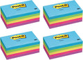 Post-it Notes, 3 x 5", Assorted Ultra Colors, 5-Pads/Pack, 4 Packs (655-5-UC)