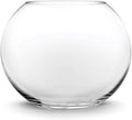 CYS EXCEL Large Glass Bubble Bowl (H-13.5" W-15.5", Approx. 7.4 Gal.) Round Bowl Terrarium Globe Flower Vase Centerpiece for Weddings Events Arrangements