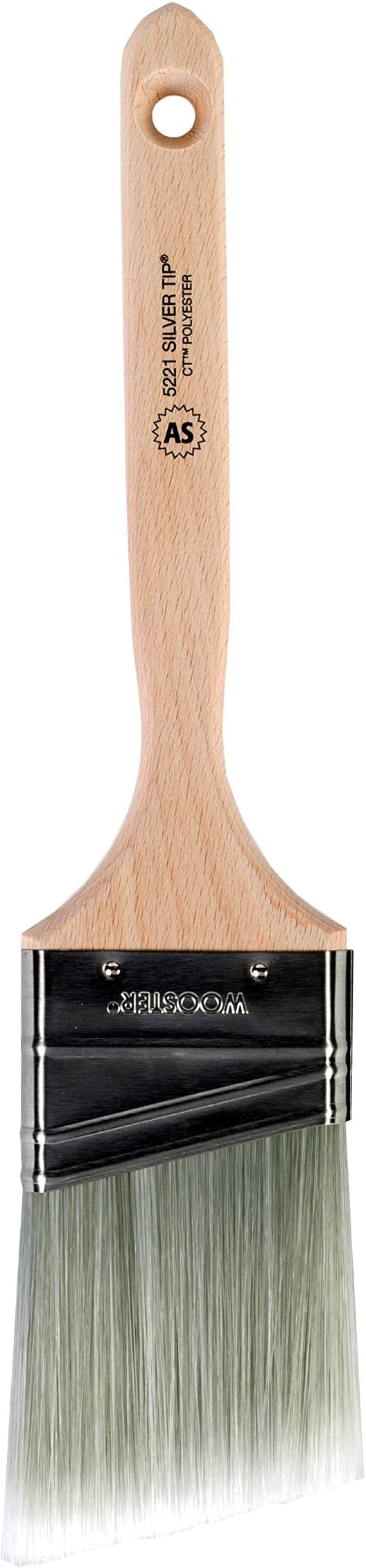 Wooster Brush 5221-2-1/2 Silver Tip Angle Sash Paintbrush, 2-1/2-Inch
