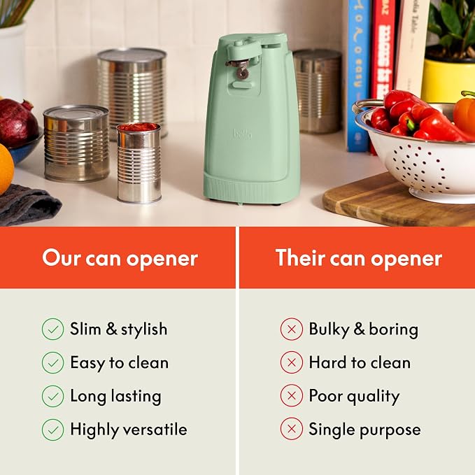 Electric Can Opener, Automatic One-Touch, Seaglass