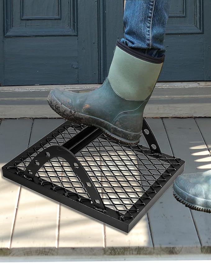 Boot Scraper Heavy Duty Metal Boot Brush Scraper Outdoor Heavy Duty Shoe Boot Mud Scraper Outdoor Boot Dirt Cleaner Shoe Brush&Boot Brush, Boot Cleaner Boot Scrubber Shoe Scrubber