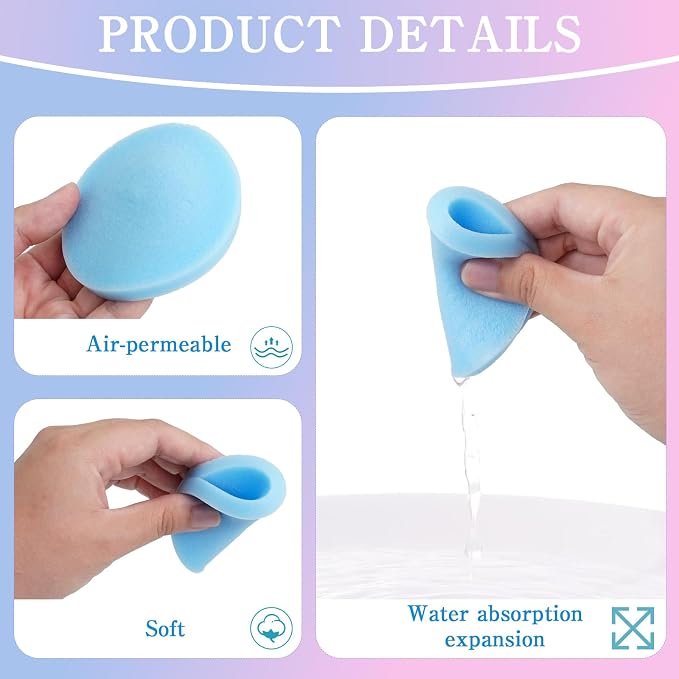 1200 Pieces Compressed Facial Sponges,Women Exfoliating Makeup Removal Sponge Pads for Women Estheticians Spa Face (8 Colors)
