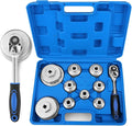BETOOLL 10pcs Oil Filter Wrench Set, Oil Filter Socket Set with 24, 27, 29, 30, 32, 36, 38, 64, 64.5mm, Compatible with Toyota VW BMW ‌GMC Sierra Ford Volvo