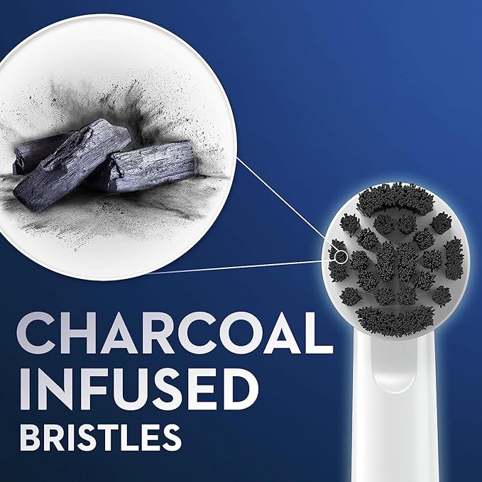 Oral-B Charcoal Electric Toothbrush Replacement Brush Heads Refill, 3 Count