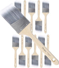 Wesquer - 2.5 Inch Paint Brushes 12 Pack Angled Stain Paint Brush for Painting Wall Fence Wood Furniture Door Frame Cabinet Window Indoor and Outdoor Commercial Paint Brush