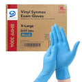 Jointown Basic Synmax Vinyl Exam Gloves Disposable Exam Gloves, 4 Mil, Blue, Latex & Powder Free, BMPF-3004