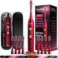 Wagner Stern WHITEN+ Electric Toothbrush, 48,000 VPM, Pressure Sensor, 5 Modes, 8 Brush Heads, Travel Case