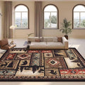 Lodge Native Cabin Style Rustic Area Rug for Bedroom Non-Slip Luxury Wildlife Throw Rugs Office Decor Retro Moose Deer Floor Carpet Mat 5'x7'