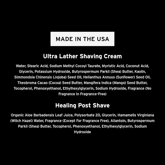 SUPPLY Single Edge Max Shaving Starter Kit for Men – Includes Safety Razor in Jet Black, 8 Black Label Blade Refills and Shaving Cream 3.4 oz & Post Shave Lotion 2 oz in Sandalwood & Cedar