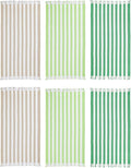LANE LINEN 6 Pack Bulk Beach Towels, Oversized, 39"x71" - Ocean Stripes | Classic Cabana Stripe - Reinforced Hems, No Fraying - Fade & Shrink Resistant - Compact & Vacuum-Packed - Absorbent