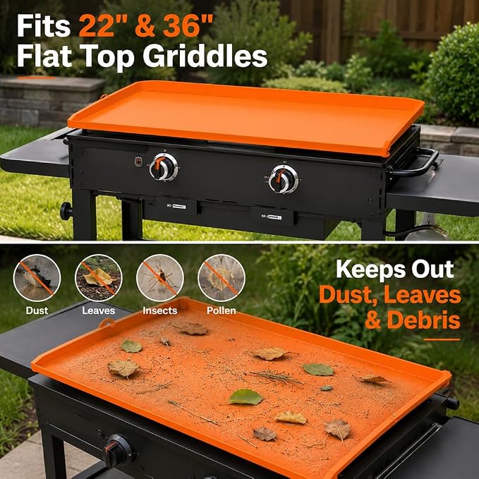 Silicone Griddle Mat for 22 Inch & 36 Inch Flat Top Grill for Cuisinart XL Griddle Station 2024-Present, Reusable Food Grade Grill Cover Mat with Raised Edge,A 22-inch+ Side Tool pad