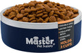 Master Pet Supply Stainless Steel Dog Bowls - 25 oz, Heavy Duty - Navy Blue, Double Wall Extra-Thick Insulated, Non-Slip Pet Water Bowl for Dogs, Cats & Pets, Anti Rust Metal, Dish Washer Safe
