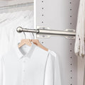 12" Valet Rod for Closet Pull Out (1 Pack, Brushed Nickel)