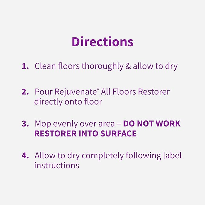 Rejuvenate All Floors Restorer Fills Scratches, Shines And Protects All Floor Types, Including Hardwood, Laminate, Vinyl And Tile, 1 Gallon, 2 Pack