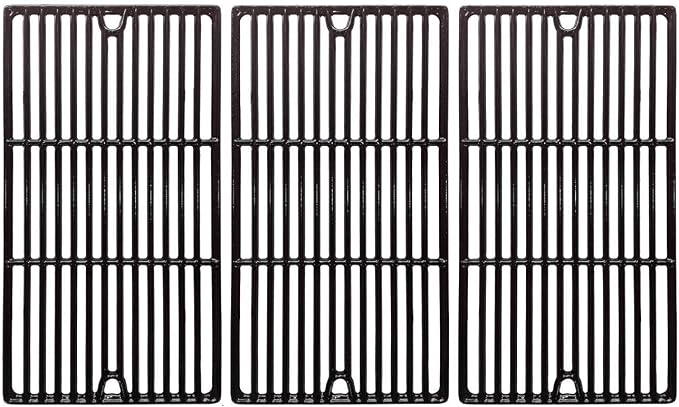Replacement Porcelain Cast Iron Cooking Grids for Charbroil 466247512, Cuisinart, Kenmore 463268107, Tuscany CS784LP Gas Grill Models, Set of 3