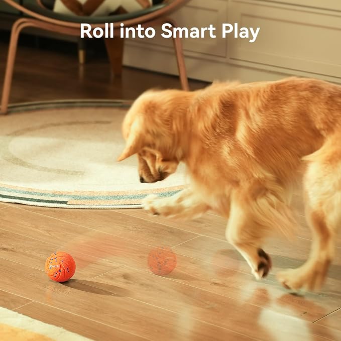 Cheerble Smart Interactive Dog Toy, Wicked Ball AIR, Automatic Moving, Bouncing, Rotating, IPX7 Waterproof Rating, Active Rolling Ball for Puppy, Medium and Large Dogs