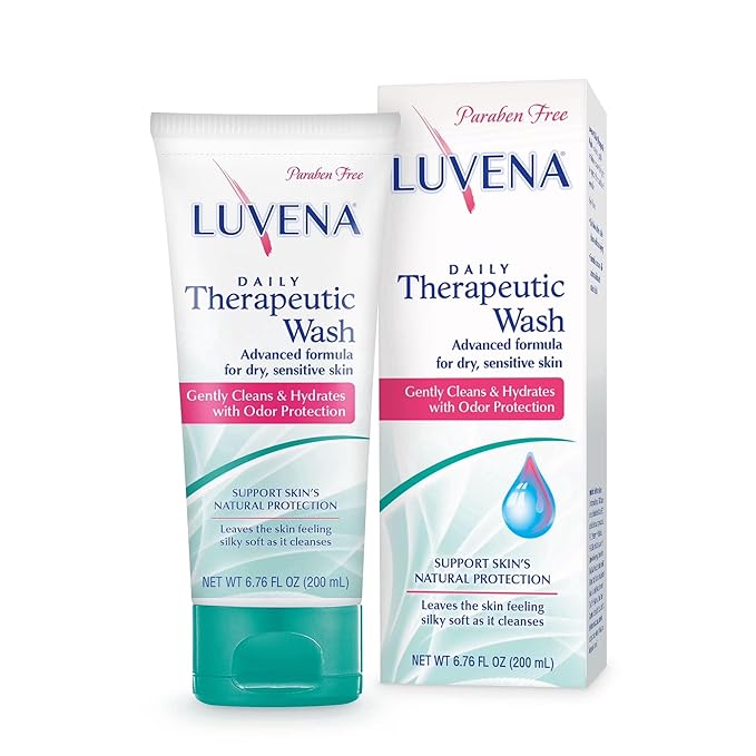 LUVENA Feminine Wash for Women - Intimate Wash - Gentle pH Balanced Cleanser - Vitamin E, Paraben Free - Moisturizing Feminine Care - Odor Resistance - Sweet Pea Scented 6.76 oz