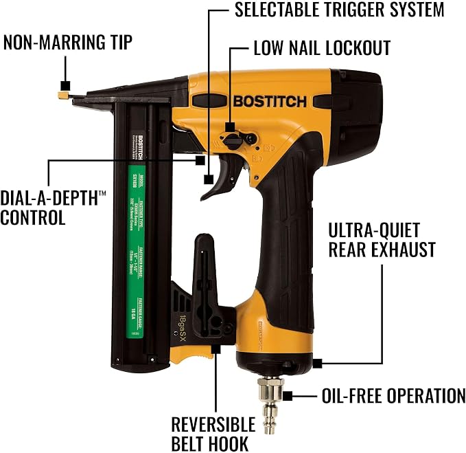 BOSTITCH 18 Gauge Narrow Crown Stapler Kit (SX1838K)