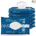 McKesson Washcloth Wipes for Adults, Scented (6 Pack, 288 Washcloths) Disposable Wash Cloths for Body - No-Rinse Formula with Snap Lid - Good for Incontinence and Elderly - 48 Wipes Per Pack