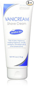 Vanicream Shave Cream for Sensitive Skin - 6 Oz (2 Pack)