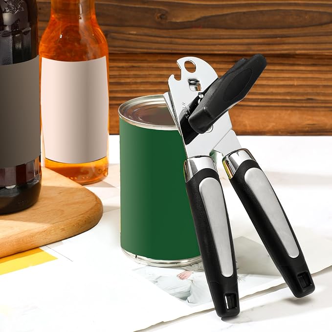 Gisafai 12 Pcs Manual Can Opener Bulk with Sharp Blade Smooth Edge Multifunctional Kitchen Gadget Handheld Openers Large Handheld Knob Can and Bottle Animals for Dorm Kitchen Essentials Gifts