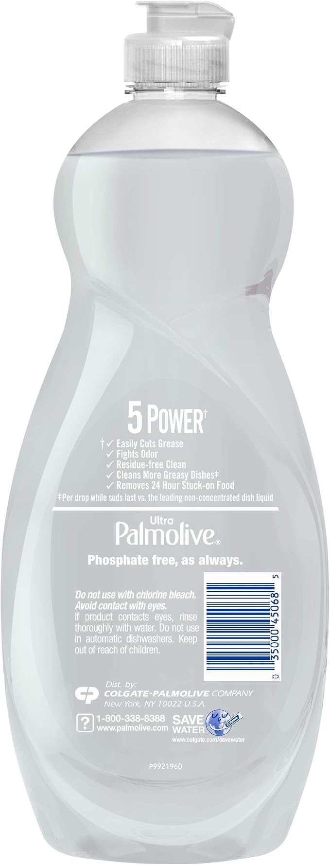 Palmolive Ultra Liquid Dish Soap, Pure and Clear, 4 Count