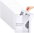 Seajan 150 Pcs Pocket Folders for 3 Ring Binder Clear Plastic Folders Sleeves with 2 Pockets 3 Hole Punch Binder Dividers Poly Slash File Jackets for Office School Document Organizer (White)
