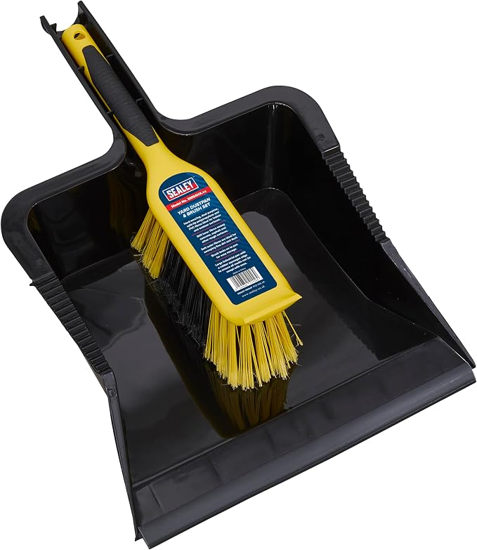 Sealey BM04 Dustpan and Brush Set Composite, 102mm x 231mm x 311mm, Blue