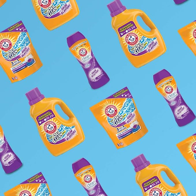 Arm & Hammer Plus Oxiclean Odor Blasters Fresh Burst, Liquid Laundry Detergent, 224 Fl Oz - Pack of 2
