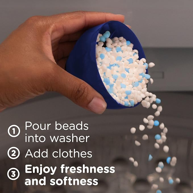 Downy Blends In Wash Laundry Scent Booster Beads, Meadow Rain Scent, 24.5 OZ, Fabric Softener Beads And Freshness