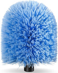 Screw on Webster Cobweb Duster Head for Pole,Spider Web Remover Brush, Cobweb Duster Head Attachment,Fits Standard 3/4 inch Threaded Poles(Big, Blue)