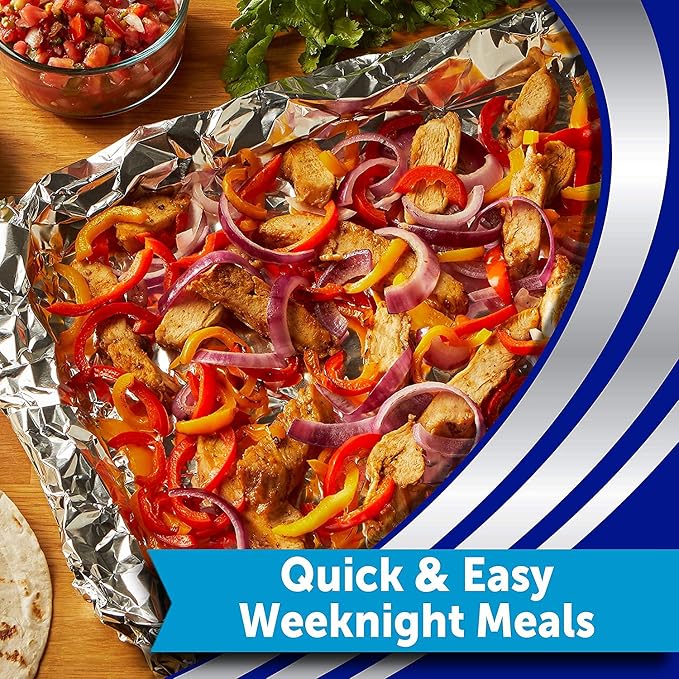 Reynolds Wrap Non-Stick Aluminum Foil Easy Prep, Cook & Clean (50 Sq Ft (Pack of 6)