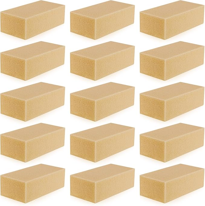 Tessco for you 15 Pcs Reusable Soot Eraser Sponge for Dry Cleaning - Effective Soot Remover for Pet Hair, Dust, and Dirt on Painted Walls, Books, and Car Interiors
