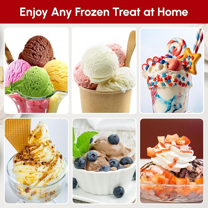 Ice Cream Maker Attachment for KitchenAid Stand Mixer | 2 Quart Ice Cream Bowl, Fits for KitchenAid 4.5 Qt & Larger Models - Homemade Ice Cream, Gelato & Sorbet, Ice Cream Machine