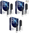 Oral-B Rechargeable Electric Toothbrush, iO5 Limited Deep Clean & Whiten, 5 Cleaning Modes, Visual Pressure Sensor to Protect Gums, Travel Case, 3 Brush Heads, Black (Pack of 3)