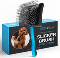 The Doodle Brush, Slicker Brush for Dogs Detangler, Poodle Pin Dematting Dog Hair Brushes, Extra Long Pin Slicker for Goldendoodle, Cockapoo, Cavapoo, Tangle-Free Grooming Shiny Coat Pet Brushes