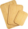 Totally Bamboo 3-Piece Bamboo Cutting Board Set – Cutting Boards for Kitchen with Juice Groove & Collection Well – Large, Medium & Small Sizes for Food Prep & Charcuterie