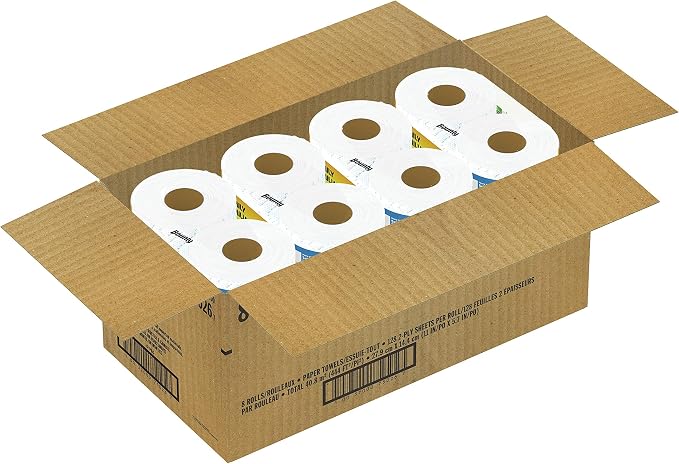Bounty Quick Size Paper Towels, White, 8 Family Rolls