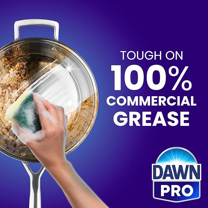 Dawn PRO Manual Pot and Pan Detergent, Dish Soap Liquid for Dishwashing by Hand, Bulk Concentrate for Commercial Use, 1 gal (Case of 2)