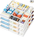 DIMJ Drawer Organizer Clothes 20 Pack - Foldable Baby Organizers and Storage & Dresser Organizer for Bedroom, Closet - Nursery Organization Dresser Dividers for underwear, Sock,Bra, Belt, Tie, White
