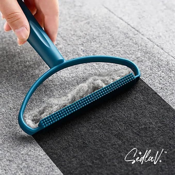 SEDLAV Upgraded 2-in-1 Portable Lint Remover – Fabric Shavers for Clothes, Dog Hair Remover, Lint Shaver for Clothing – Pure Copper Blade & Round Brush Head – Carpet Cleaner