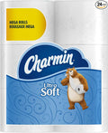 Charmin Ultra Soft Mega Roll Toilet Paper, Mega, 24 Count